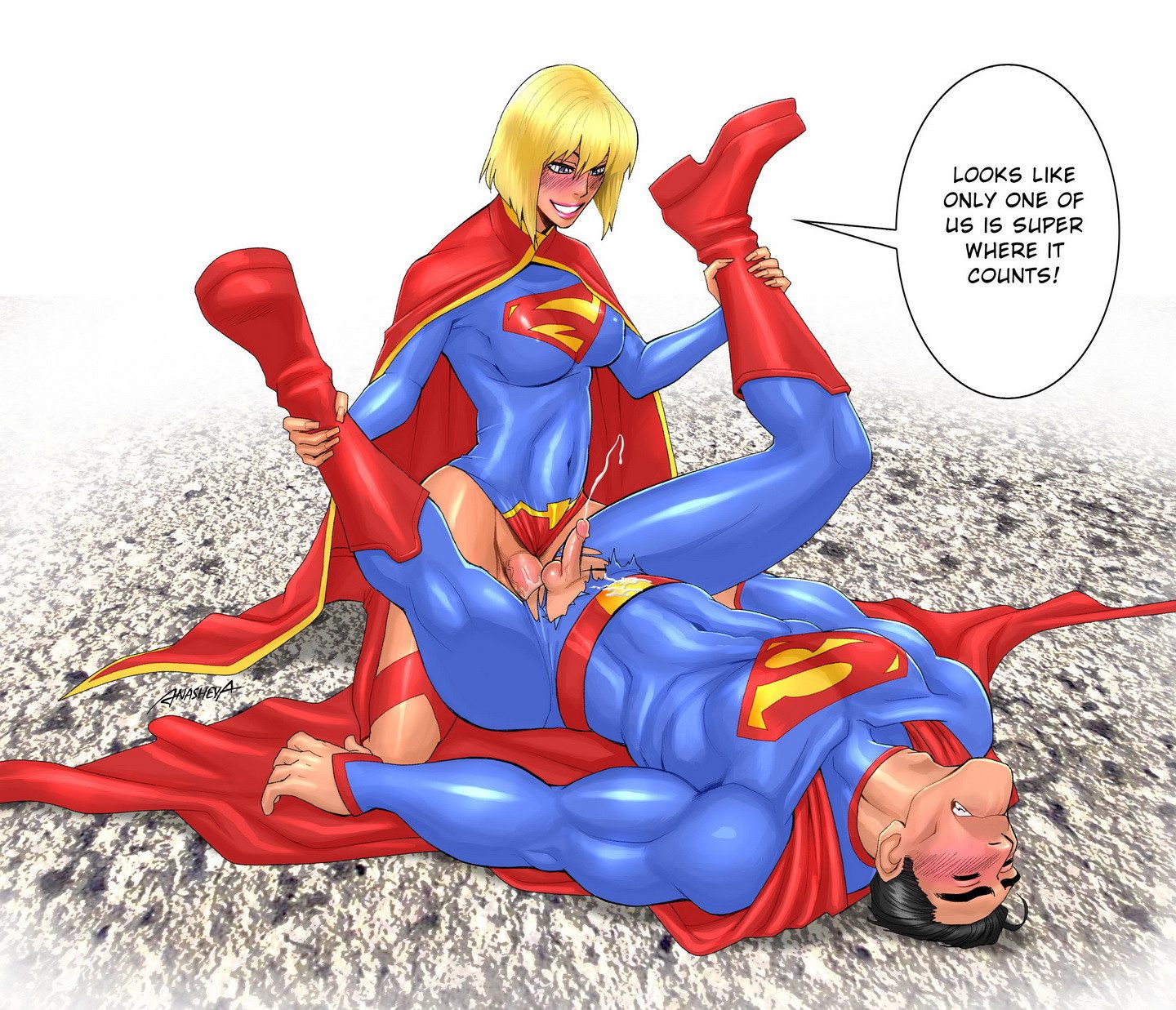 Superman And Supergirl Sexy - Supergirl Pegging | BDSM Fetish