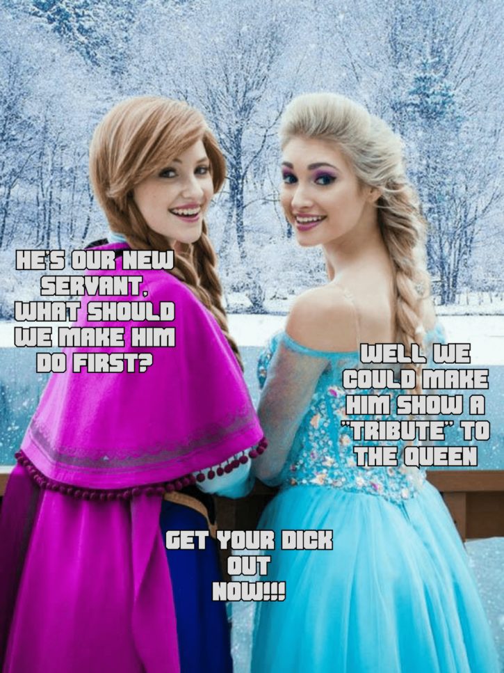 725px x 967px - Anna and Elsa ~ Frozen Cosplay Femdom â€“ Rule 34 Femdom Club