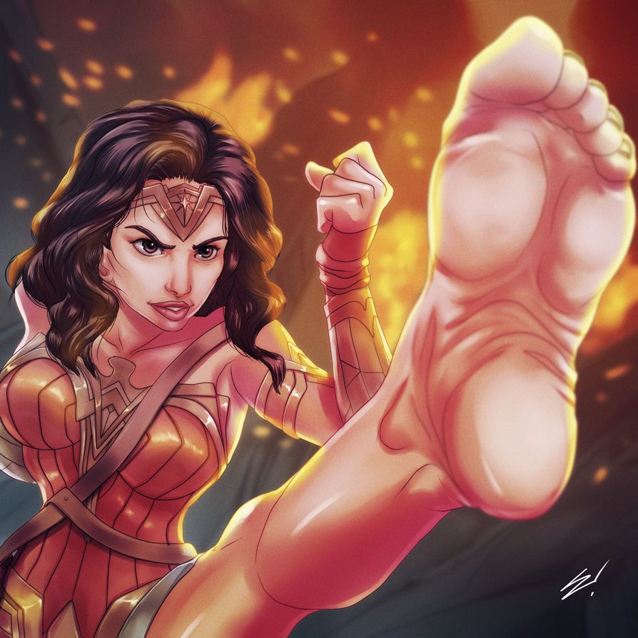 Wonder Woman Foot Fetish Porn - Wonder Woman Foot Worship ~ DC Femdom â€“ Rule 34 Femdom Club