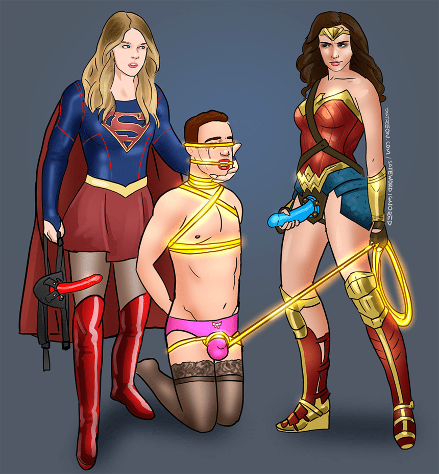 Supergirl x Wonder Woman ~ Comic Book Femdom by safewordignored â€“ Rule 34  Femdom Club