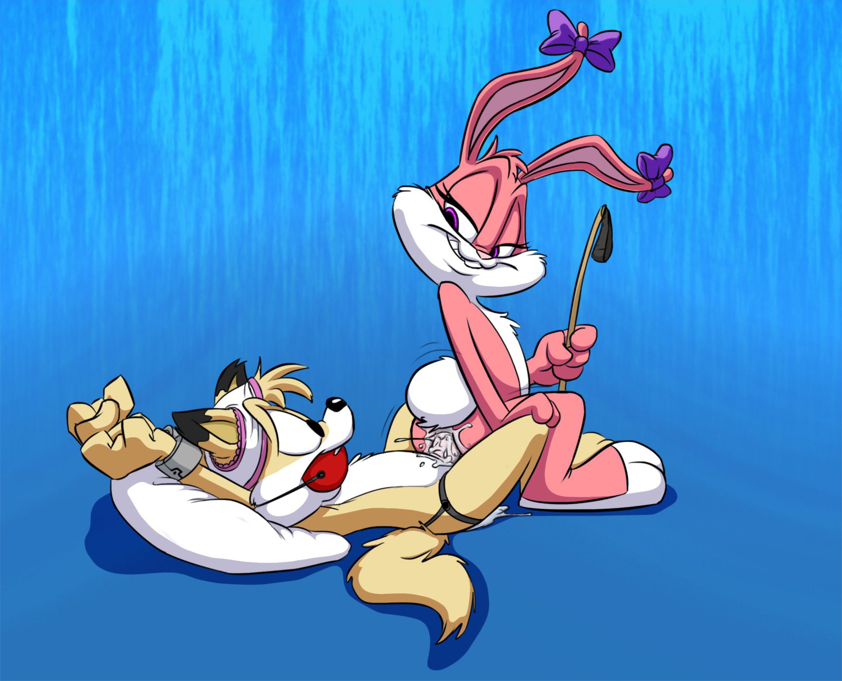 Babs Bunny x Pietro the Wolf Tiny Toon Adventures By Bbmbbf.