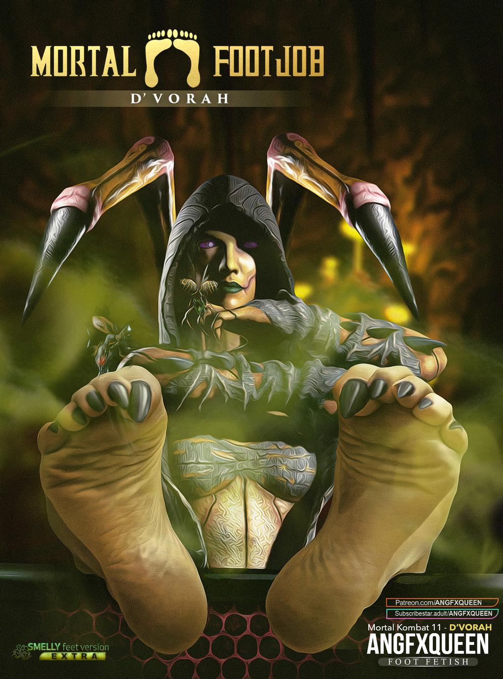 1024px x 1382px - D'Vorah Foot Worship ~ Mortal Kombat X ~ By ANGFXQUEEN â€“ Rule 34 Femdom Club